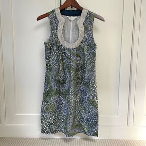 Trina Turk Metallic Scoop-neck Dress, size 6